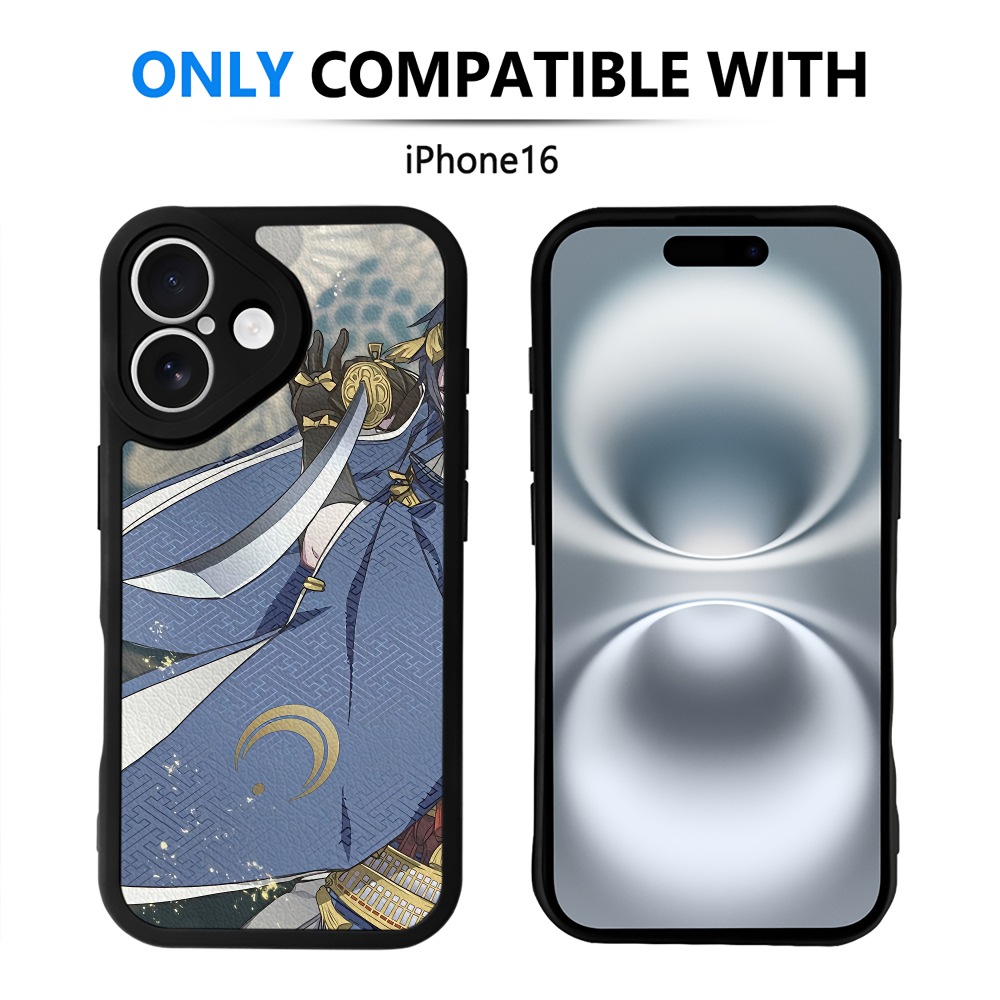 （画像用） 刀剣乱舞 Touken Ranbu 【iPhone 16シリーズ対応】シリコンスマホケース（レザー調） 材質：シリコン